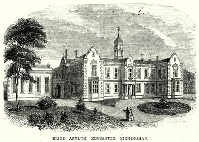 Blind Asylum, Edgbaston, Birmingham (gravyr) av English School