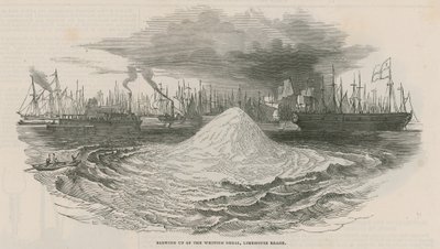 Sprängning av vitlingsstammen vid Limehouse Reach av English School