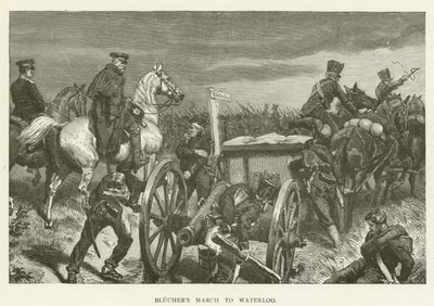 Bluchers mars till Waterloo av English School