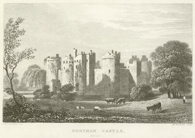 Bodyham Castle, Sussex (gravyr) av English School