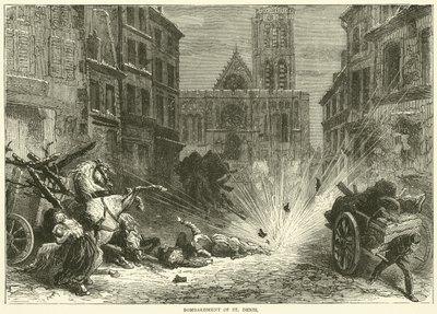 Bombardement av St Denis, december 1870 av English School