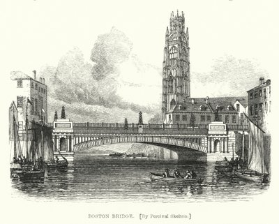 Boston Bridge (gravyr) av English School