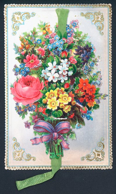 Bukett av blommor, kort av English School