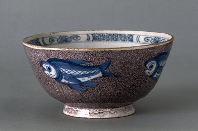 Skål, c. 1745-1760 (tennglaserat lergods) av English School