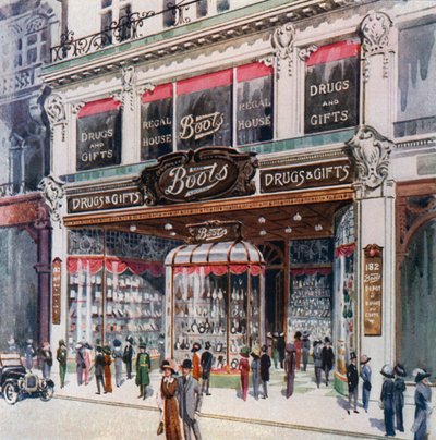Branch of Boots på 182 Regent Street av English School