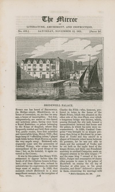 Bridewell Palace av English School