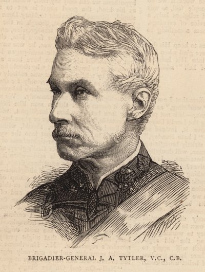 Brigadgeneral JA Tytler, VC, CB (gravyr) av English School