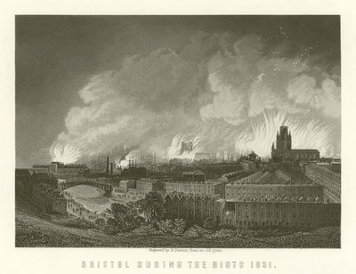 Bristol under upploppen 1831 av English School