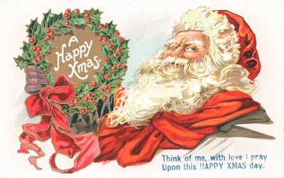 Brittiskt julkort av English School