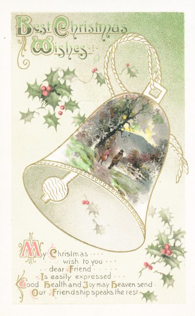 Britische Weihnachtskarte von English School