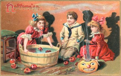 Brittiskt Halloween-kort av English School