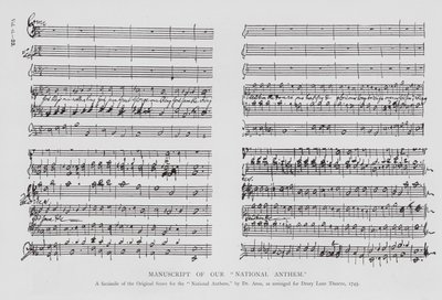 British National Anthem, framförd på Drury Lane Theatre av English School