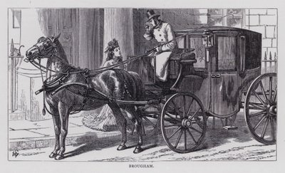 Brougham (gravyr) av English School
