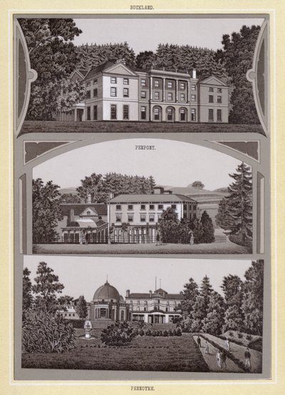 Buckland; Penpont; Pennoyre (litho) av English School