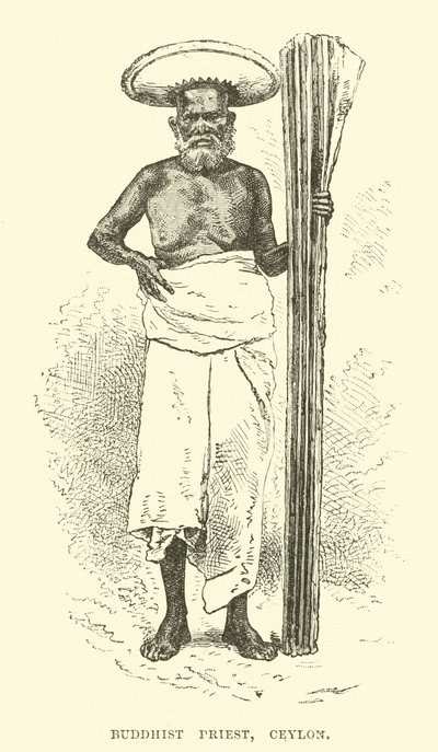 Buddhistpräst, Ceylon av English School