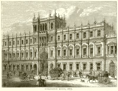 Burlington House, 1875 av English School