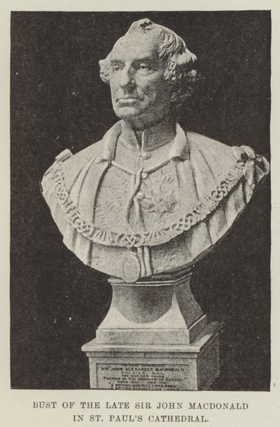 Byst av framlidne Sir John Macdonald i St Paul