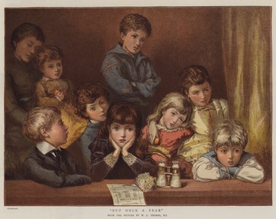 Men en gång om året (chromolitho) av English School