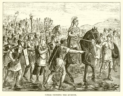 Caesar korsar Rubicon av English School
