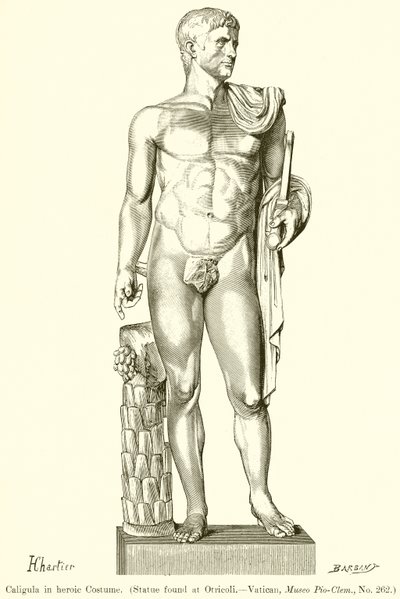 Caligula i heroisk kostym av English School