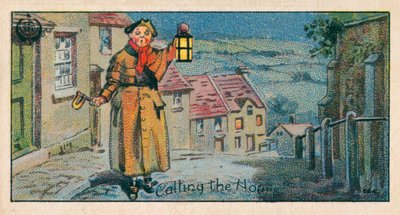 Att ringa timmarna, Vaktmannen (chromolitho) av English School