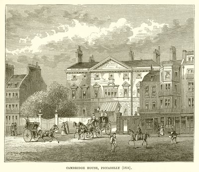 Cambridge House, Piccadilly (1854) av English School