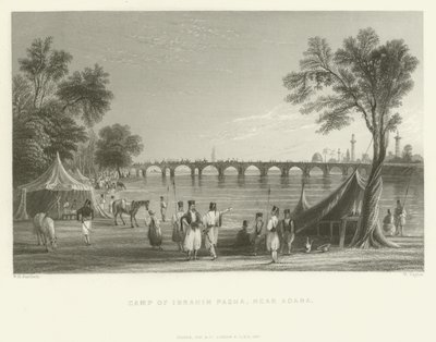 Ibrahim Pashas läger, nära Adana, Turkiet, 1837 av English School