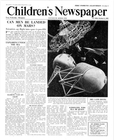 Kan människan landas på Mars, förstasidan av 