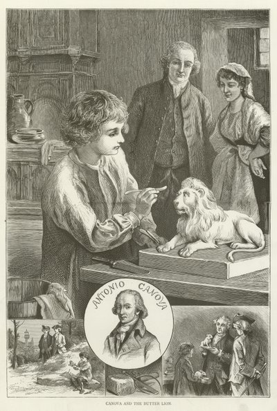 Canova och smörlejonet av English School