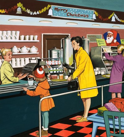 Matsalspersonal av English School