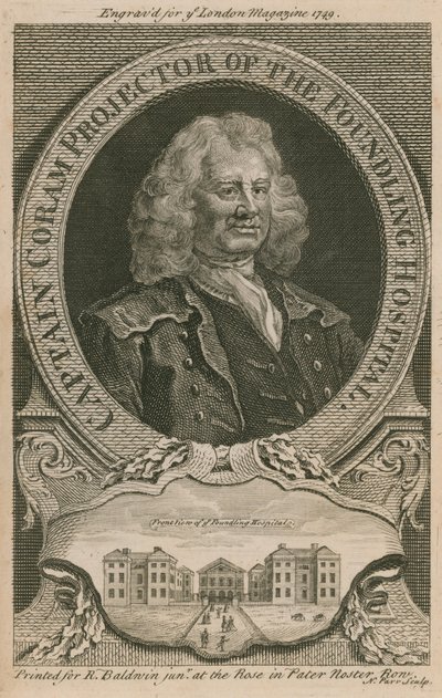 Kapten Coram, projektor på Foundling Hospital av English School