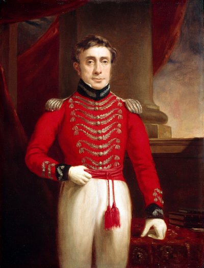 Kapten David Leighton (1774-1860) 4:e regementet infödda infanteri, ca 1804 av English School