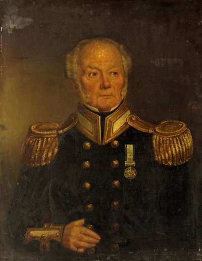 Kapten Patriark, Royal Navy, ca 1850 av English School
