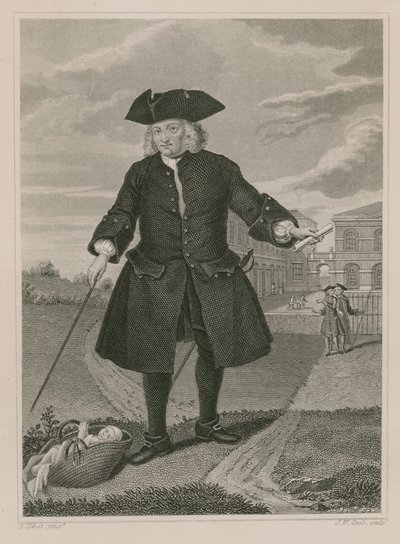 Kapten Thomas Coram, grundare av Foundling Hospital av English School