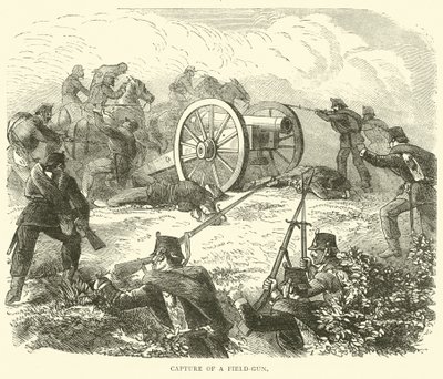 Fångst av ett fältgevär, oktober 1870 av English School
