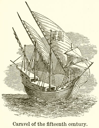 Karavelle des fünfzehnten Jahrhunderts von English School