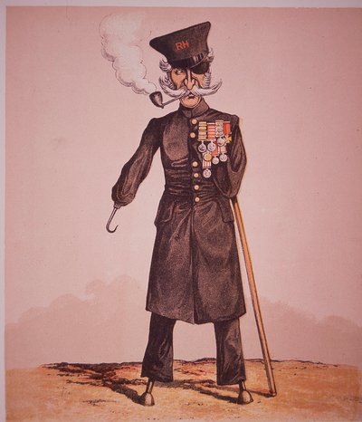 Karikatyr av Chelsea Pensioner of the Royal Hospital, från 