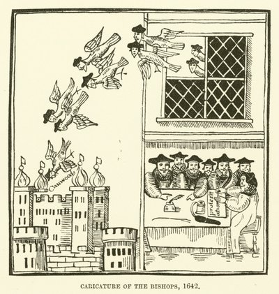 Karikatyr av biskoparna, 1642 av English School