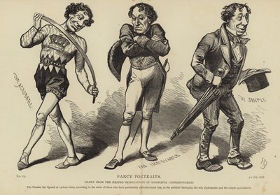 Karikatyrer av Benjamin Disraeli av English School