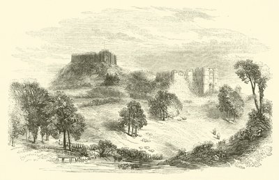Carisbrooke Castle (gravyr) av English School