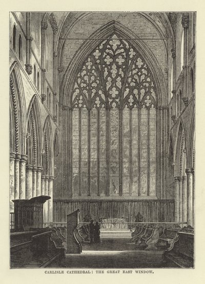 Carlisle Cathedral, det stora östfönstret av English School