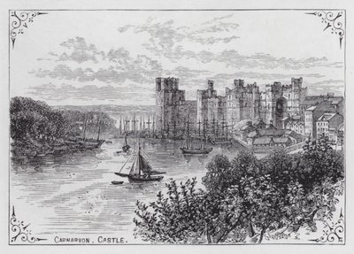 Carnarvon Castle (gravyr) av English School