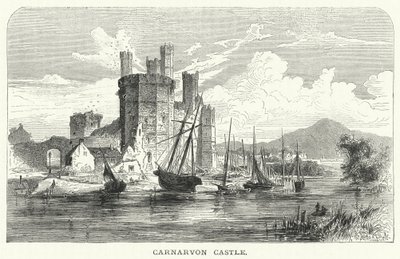 Carnarvon Castle (gravyr) av English School