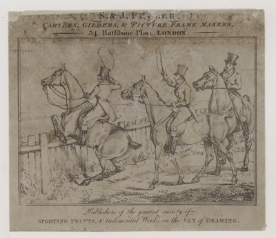 Carvers and Gilders, S och J Fuller, handelskort av English School
