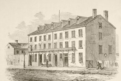 Castle Thunder, Richmond, Virginia (litho) av English School