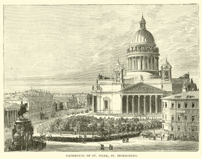 St Isaaks katedral, St Petersburg av English School