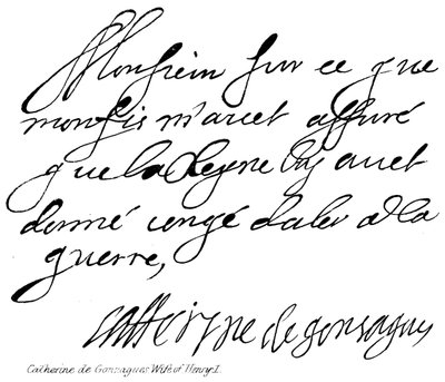 Catherine de Gonzagues, fru till Henry I av English School