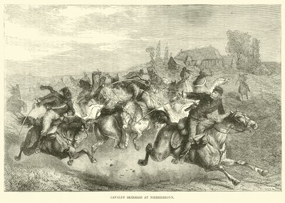 Kavalleriskärmytsling i Niederbronn, juli 1870 av English School