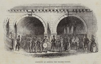 Ceremoni för öppning av Thames Tunnel, 1843 av English School