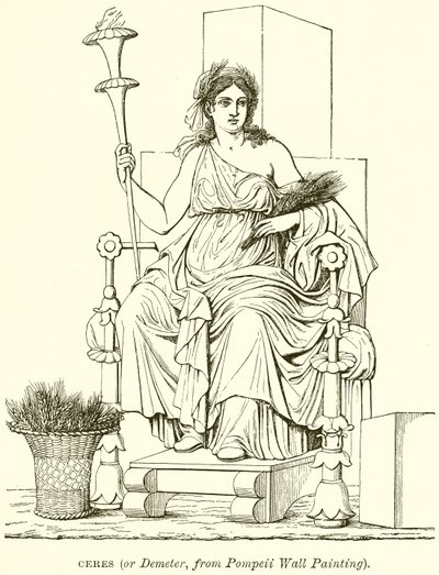 Ceres (eller Demeter, från Pompeji väggmålning) av English School